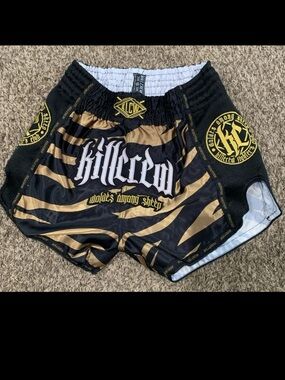 Kill Crew Black and Gold Graphic Men shorts